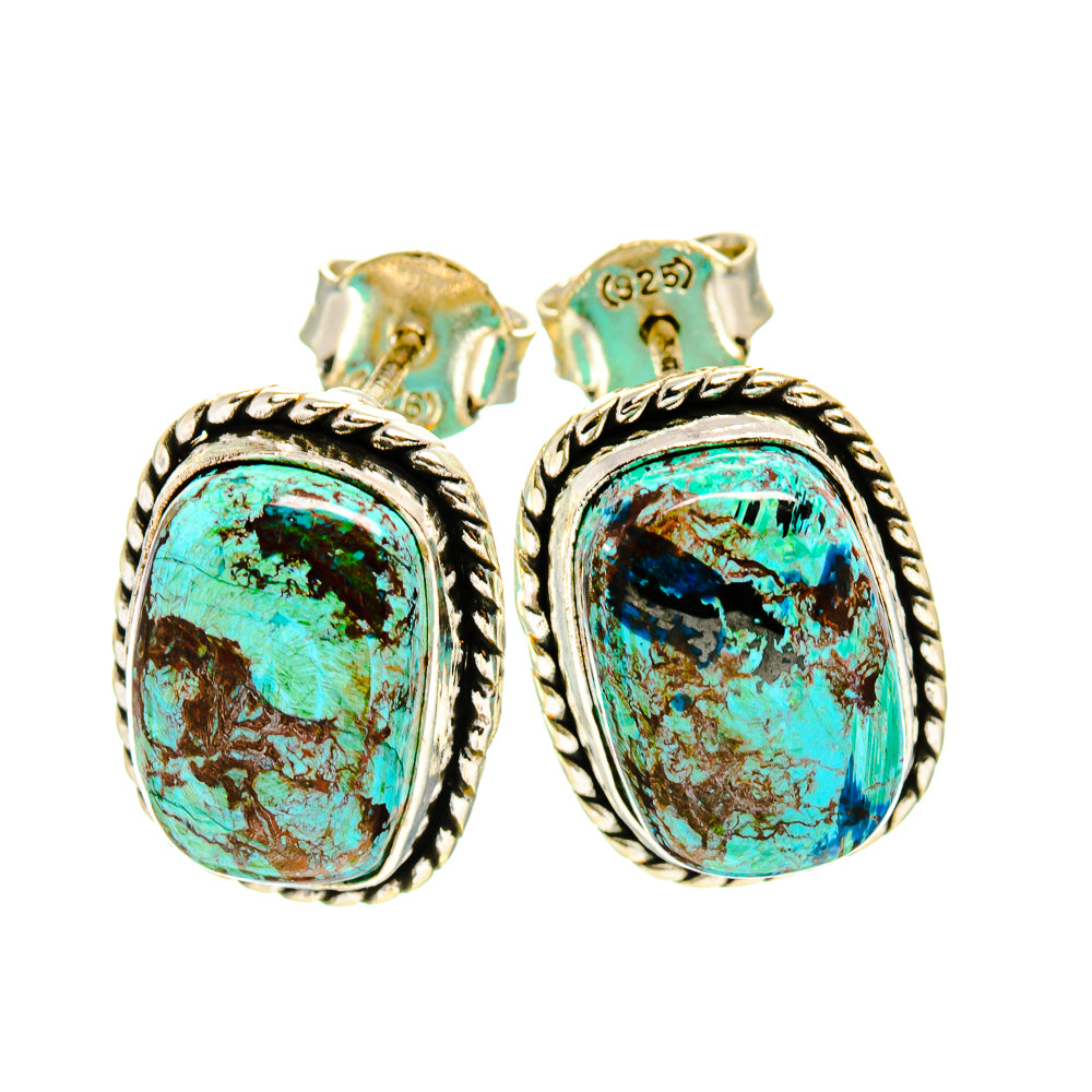 Azurite Earrings handcrafted by Ana Silver Co - EARR411294