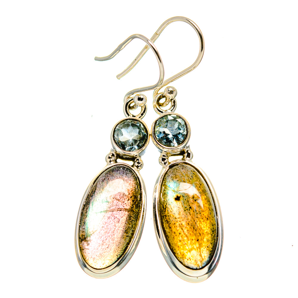 Labradorite Earrings handcrafted by Ana Silver Co - EARR411303