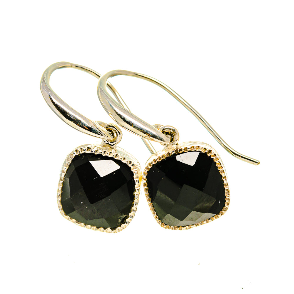 Black Onyx Earrings handcrafted by Ana Silver Co - EARR411322