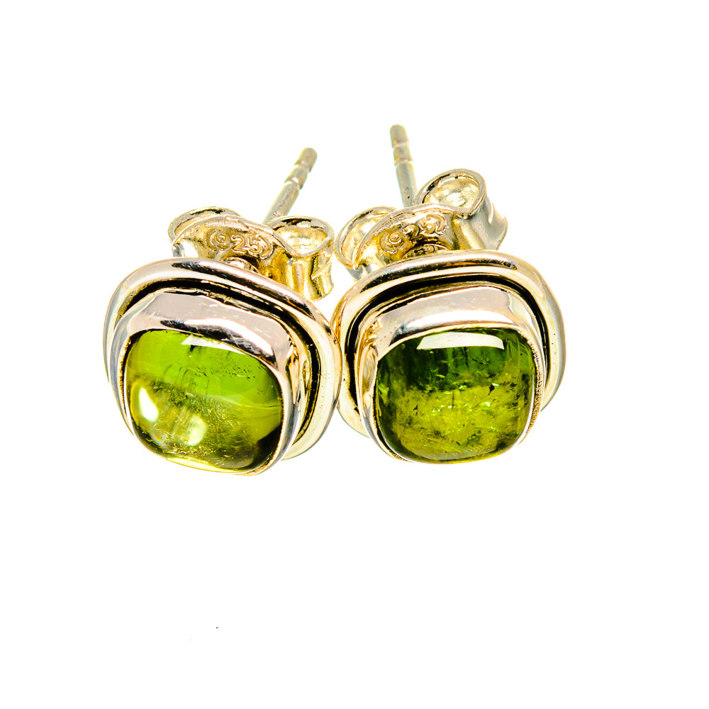 Green Tourmaline Earrings handcrafted by Ana Silver Co - EARR411631