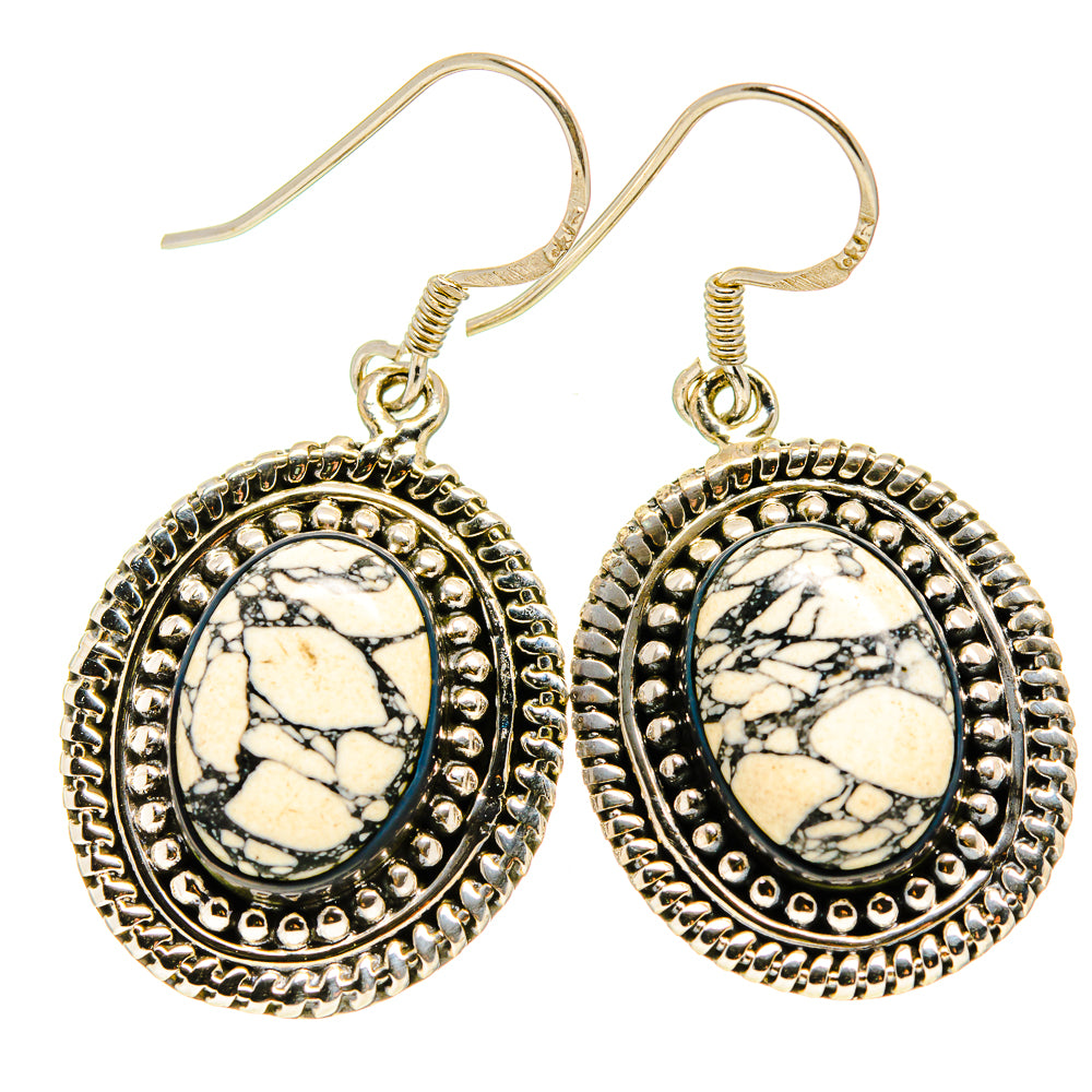 Howlite Earrings handcrafted by Ana Silver Co - EARR411729