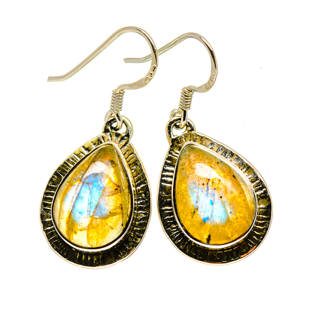 Labradorite Earrings handcrafted by Ana Silver Co - EARR411789