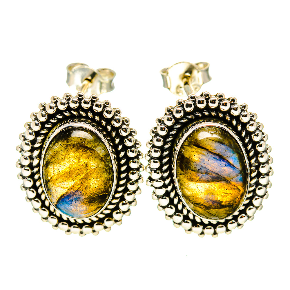 Labradorite Earrings handcrafted by Ana Silver Co - EARR411901