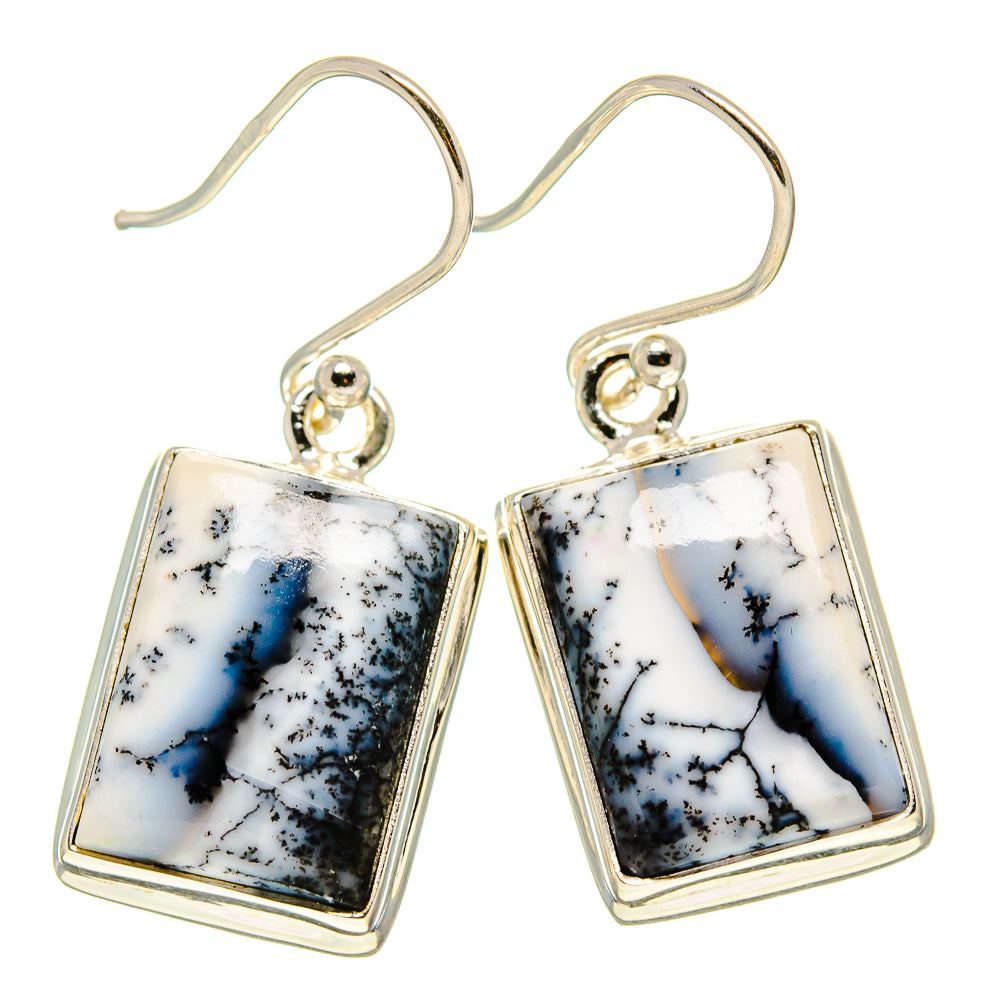 Dendritic Opal Earrings handcrafted by Ana Silver Co - EARR411937