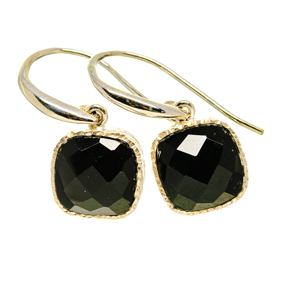Black Onyx Earrings handcrafted by Ana Silver Co - EARR411939