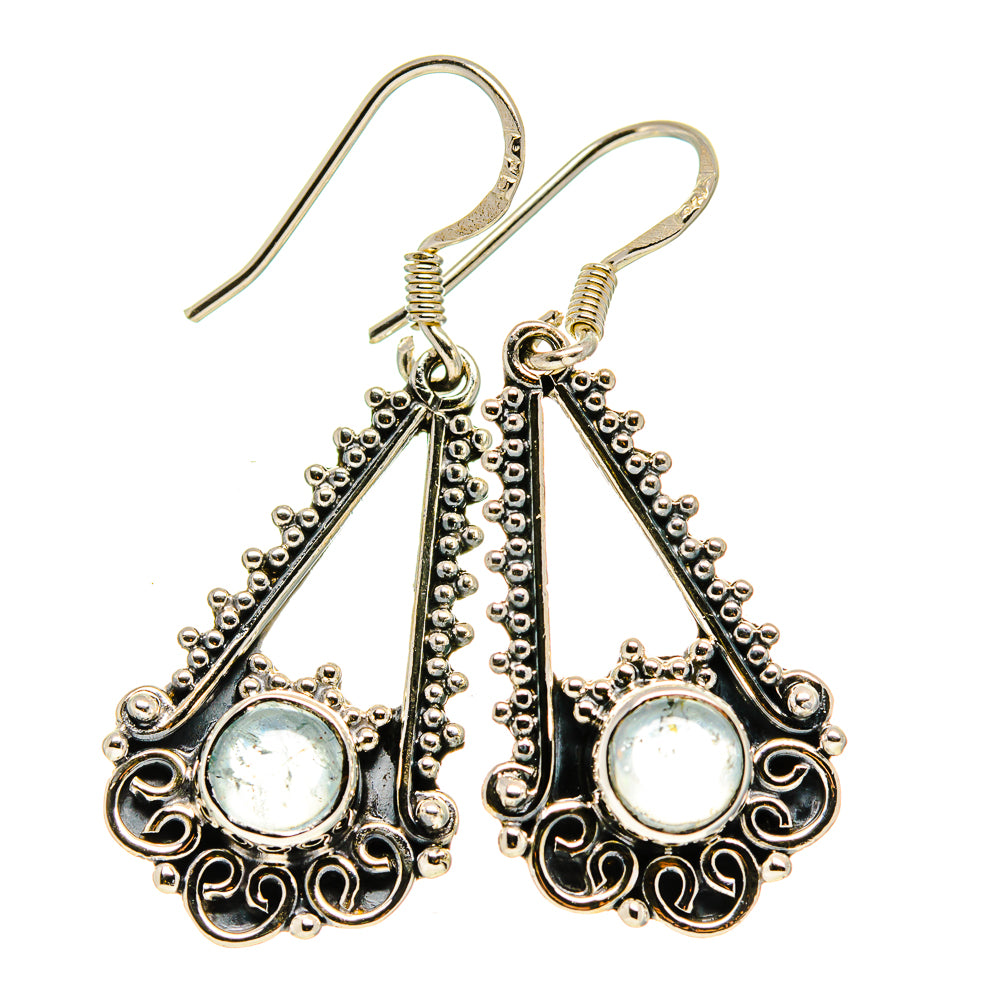 Aquamarine Earrings handcrafted by Ana Silver Co - EARR411524