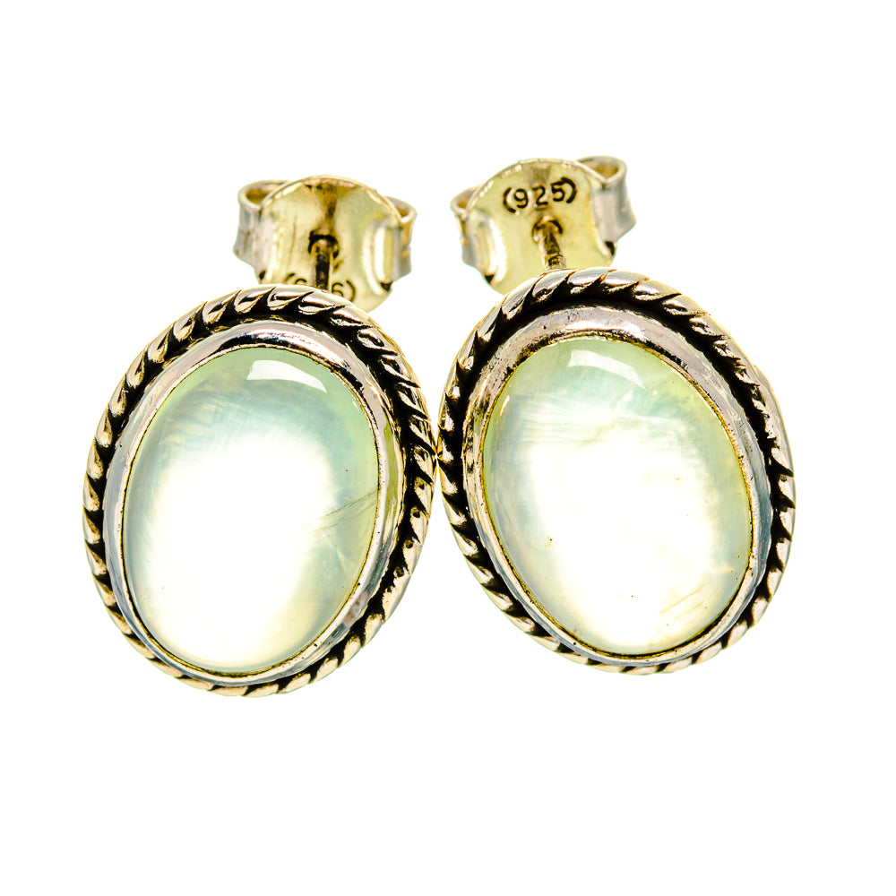 Aqua Chalcedony Earrings handcrafted by Ana Silver Co - EARR411534