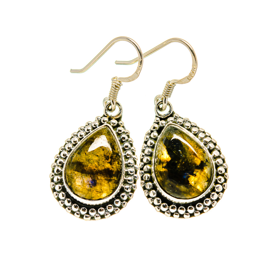 Labradorite Earrings handcrafted by Ana Silver Co - EARR412201