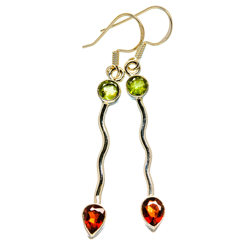 Garnet Earrings handcrafted by Ana Silver Co - EARR412587