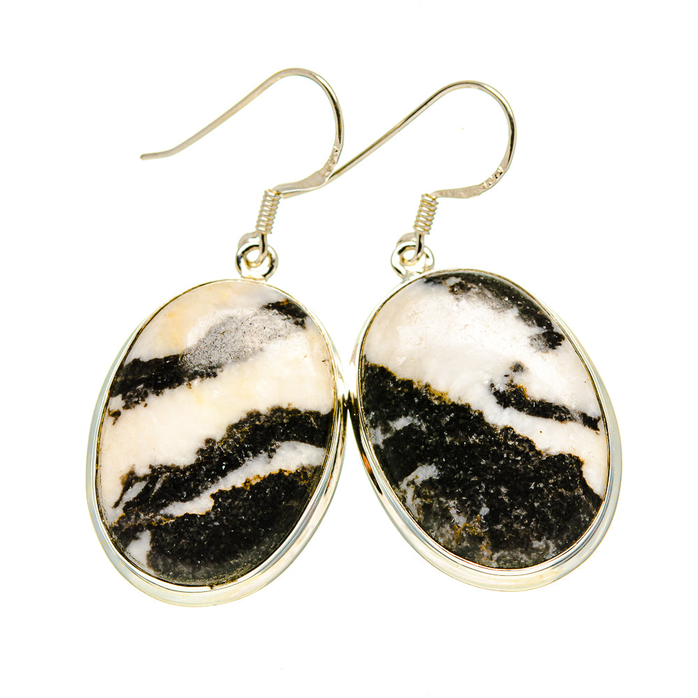 Pinolith Jasper Earrings handcrafted by Ana Silver Co - EARR413089
