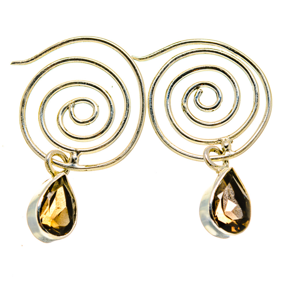 Smoky Quartz Earrings handcrafted by Ana Silver Co - EARR413119