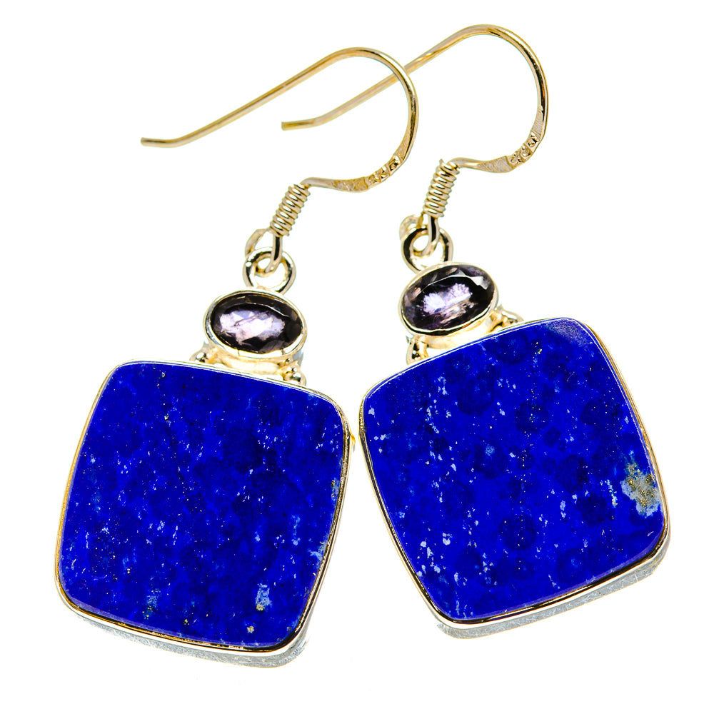 Lapis Lazuli Earrings handcrafted by Ana Silver Co - EARR413139