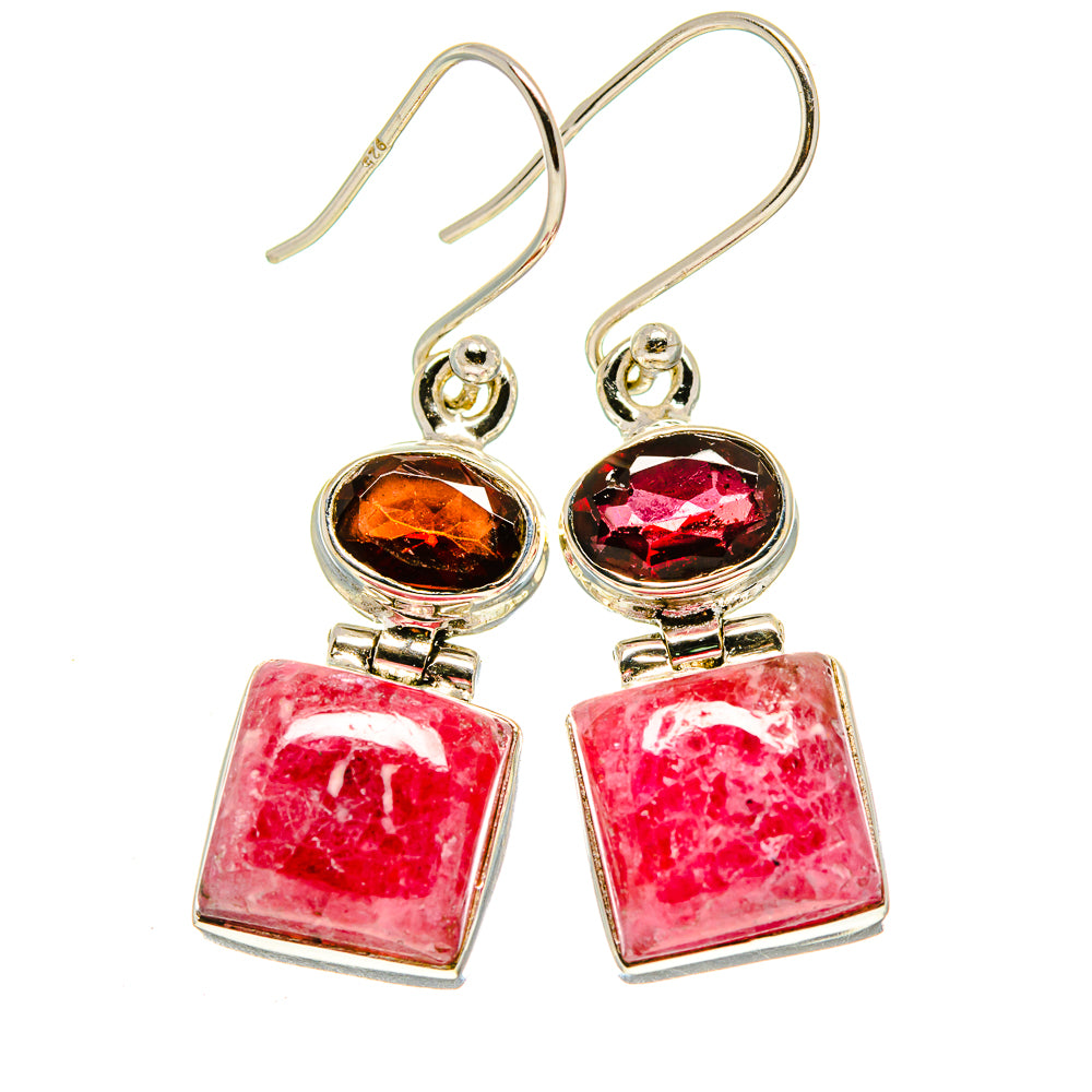 Thulite Earrings handcrafted by Ana Silver Co - EARR413141