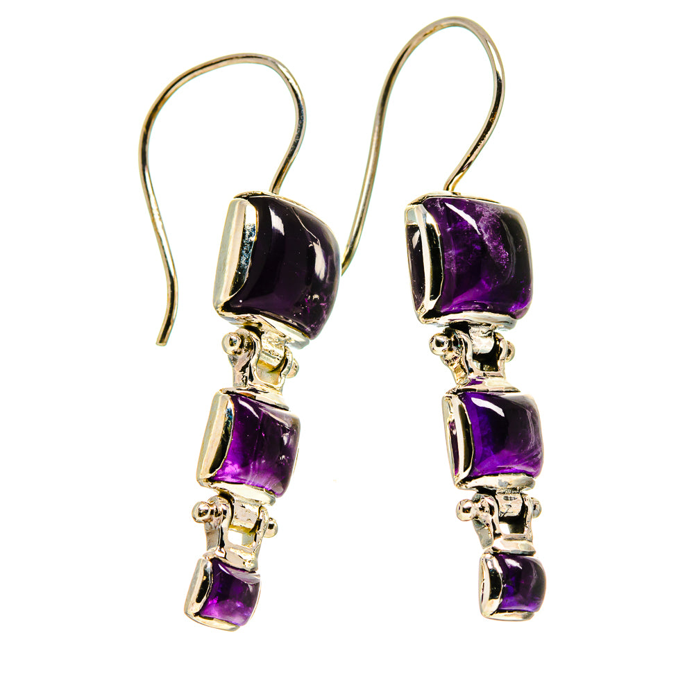 Amethyst Earrings handcrafted by Ana Silver Co - EARR413238