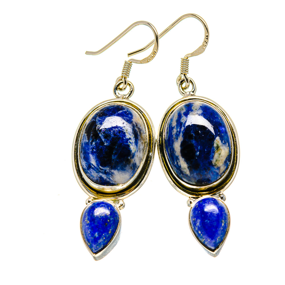 Sodalite Earrings handcrafted by Ana Silver Co - EARR413396