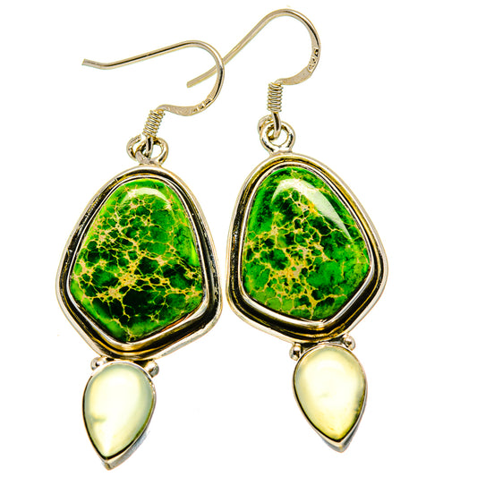 Spider Web Obsidian Earrings handcrafted by Ana Silver Co - EARR413475