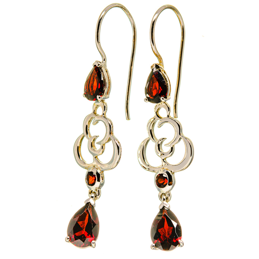 Garnet Earrings handcrafted by Ana Silver Co - EARR413643