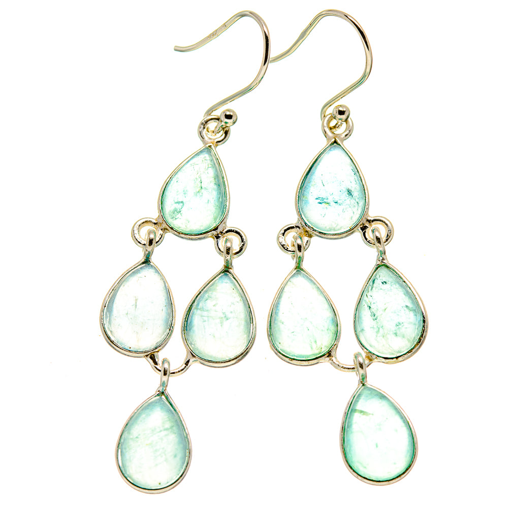 Natural Aquamarine Earrings handcrafted by Ana Silver Co - EARR413644