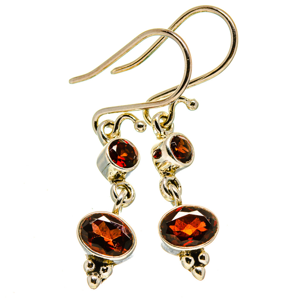 Garnet Earrings handcrafted by Ana Silver Co - EARR413685