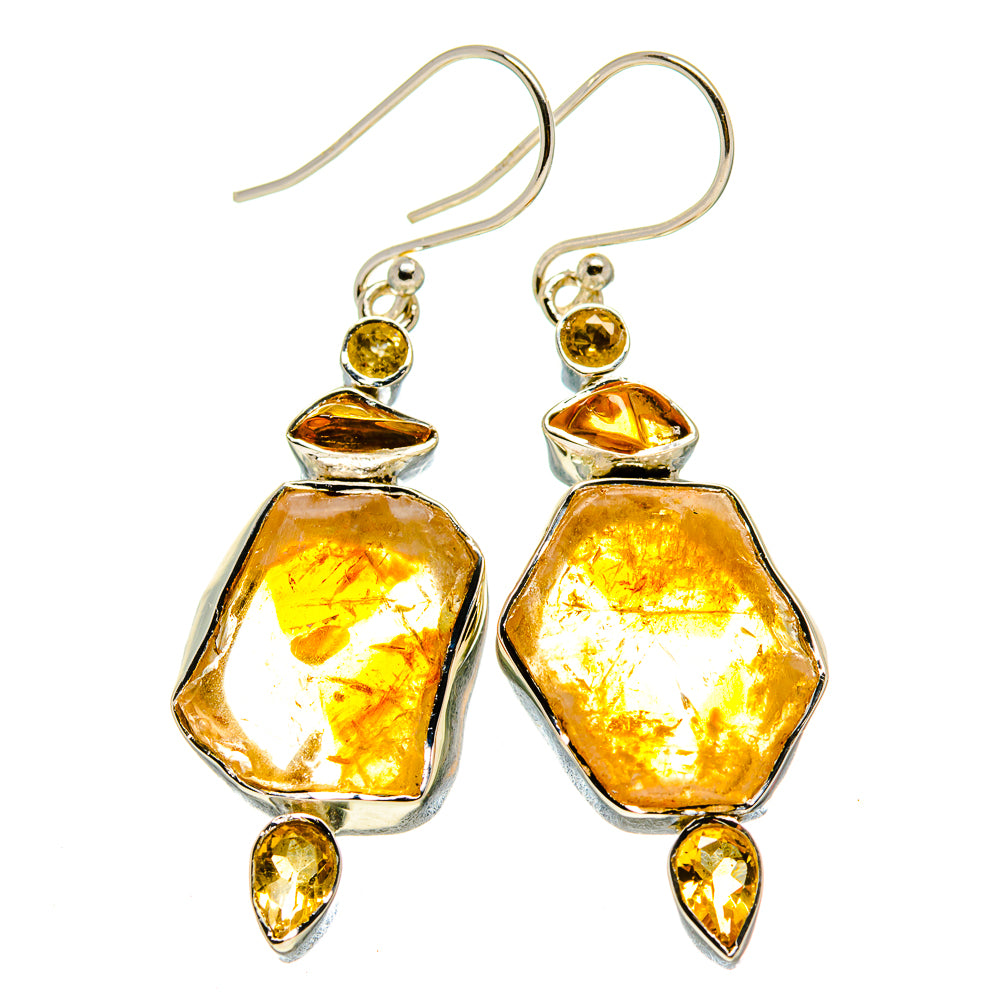 Citrine Earrings handcrafted by Ana Silver Co - EARR413688