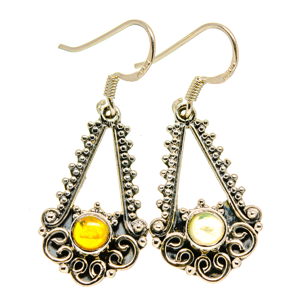 Ethiopian Opal Earrings handcrafted by Ana Silver Co - EARR413703