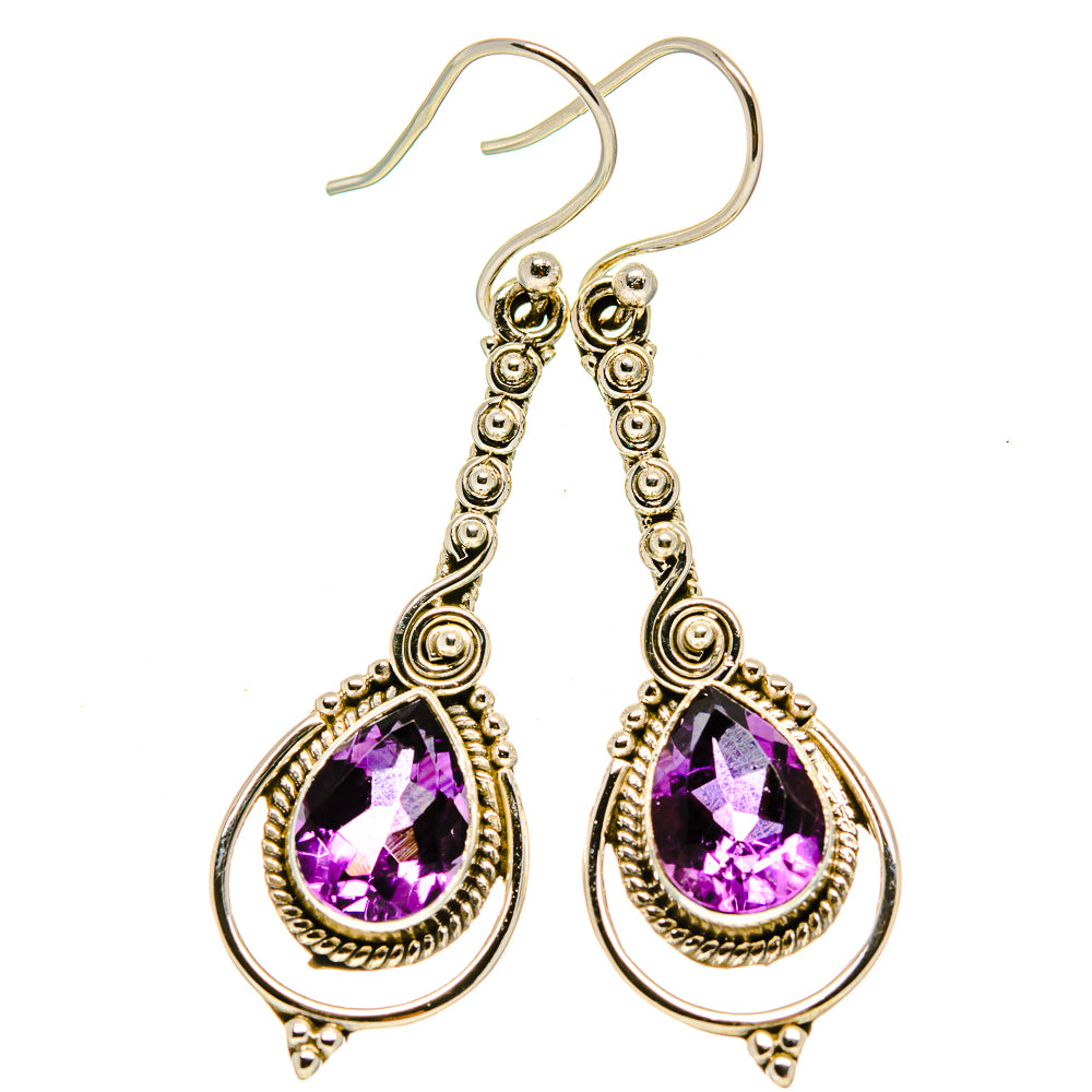 Amethyst Earrings handcrafted by Ana Silver Co - EARR413717