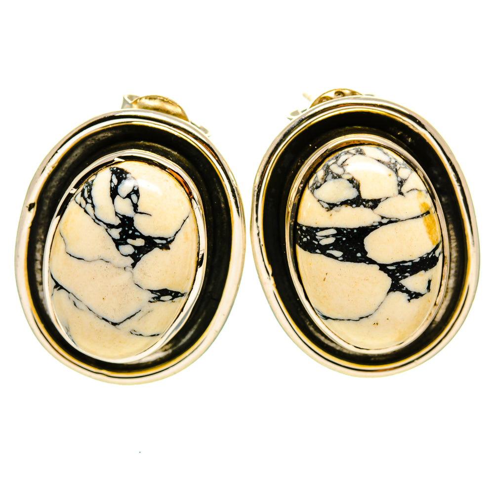 Howlite Earrings handcrafted by Ana Silver Co - EARR413719