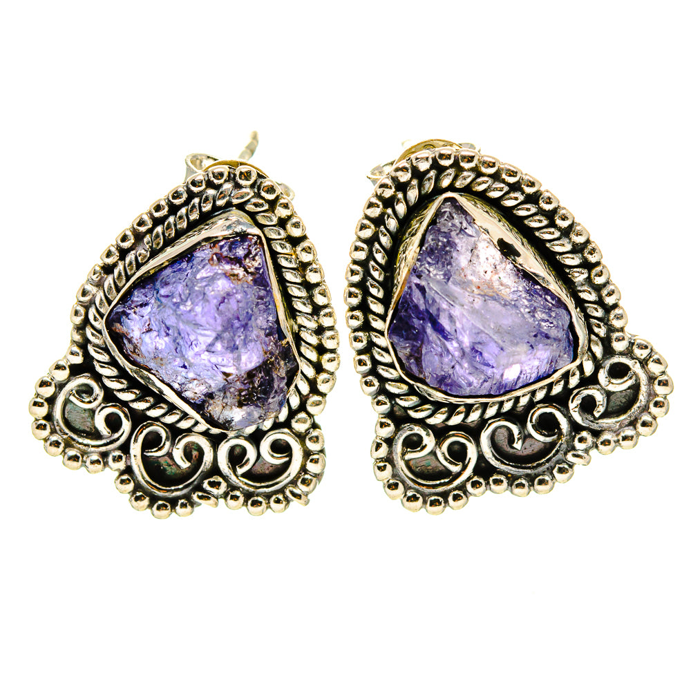 Tanzanite Earrings handcrafted by Ana Silver Co - EARR413815