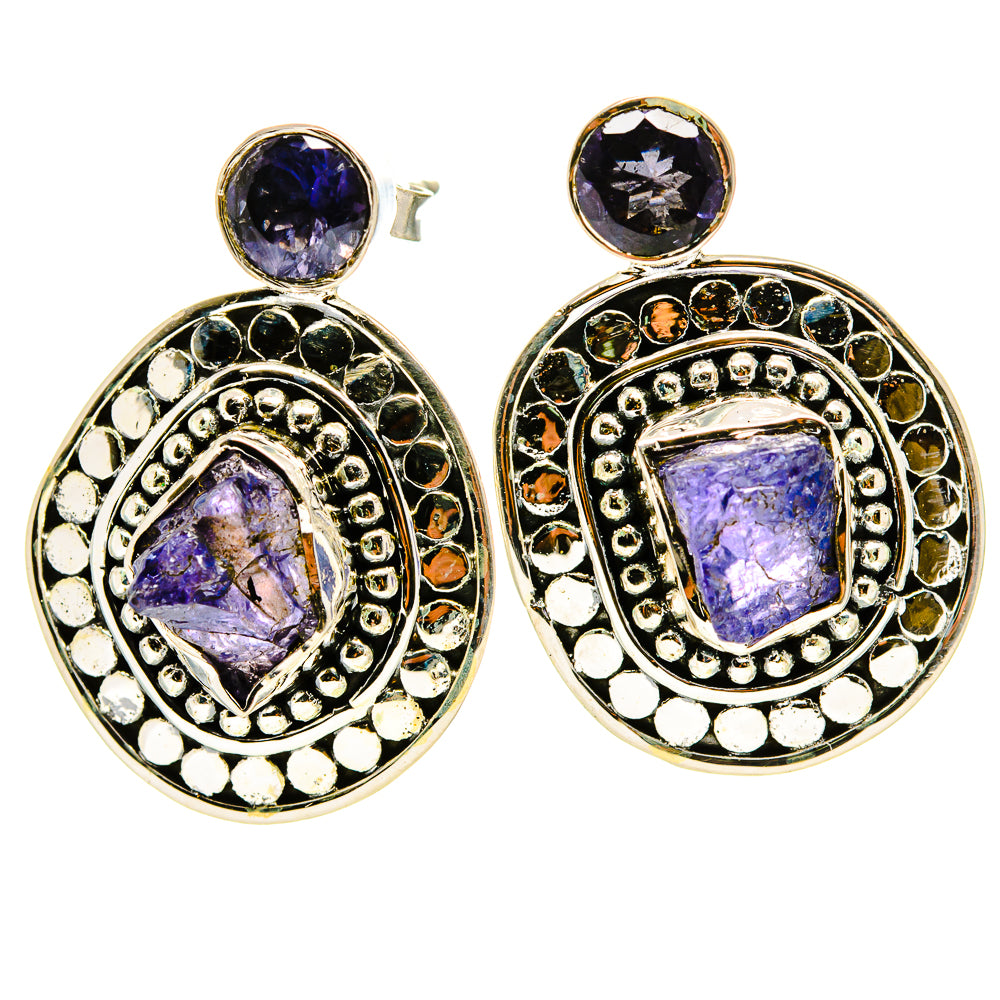Tanzanite Earrings handcrafted by Ana Silver Co - EARR413817