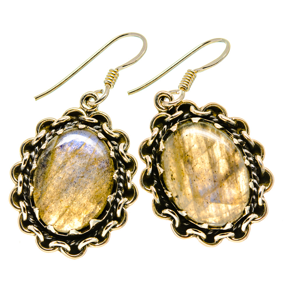 Labradorite Earrings handcrafted by Ana Silver Co - EARR413859