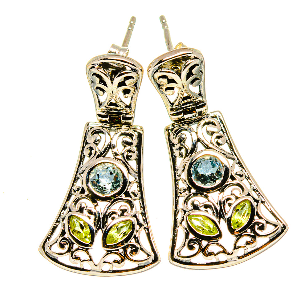 Blue Topaz Earrings handcrafted by Ana Silver Co - EARR413891