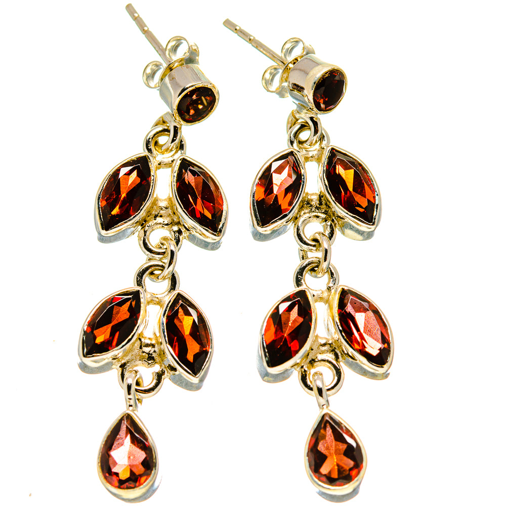 Garnet Earrings handcrafted by Ana Silver Co - EARR413902