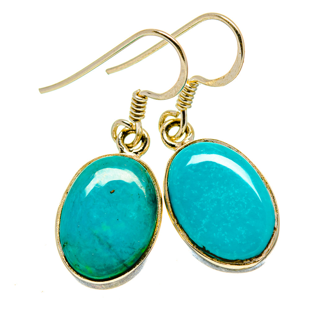 Arizona Turquoise Earrings handcrafted by Ana Silver Co - EARR413944