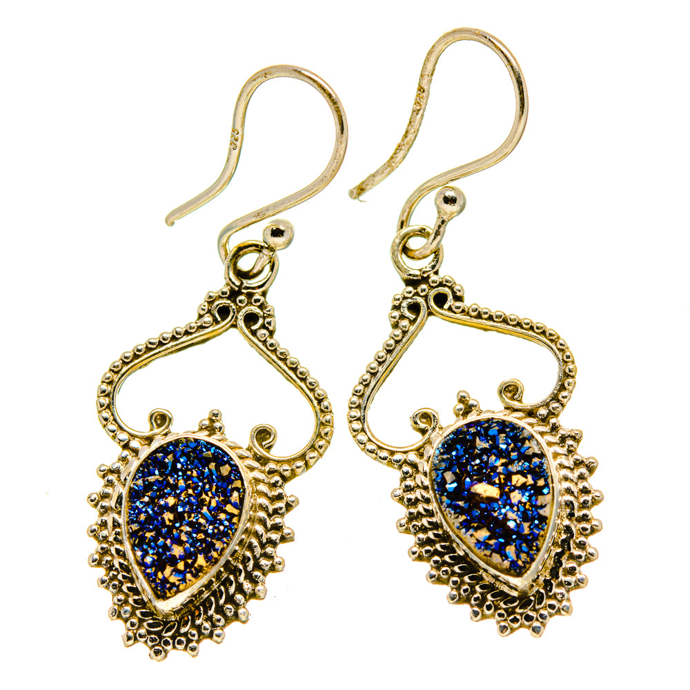 Titanium Druzy Earrings handcrafted by Ana Silver Co - EARR413949