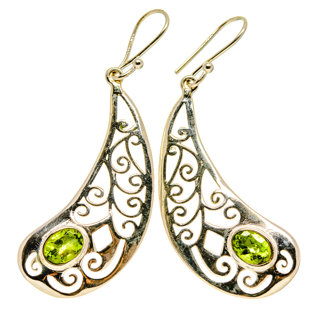 Peridot Earrings handcrafted by Ana Silver Co - EARR414009