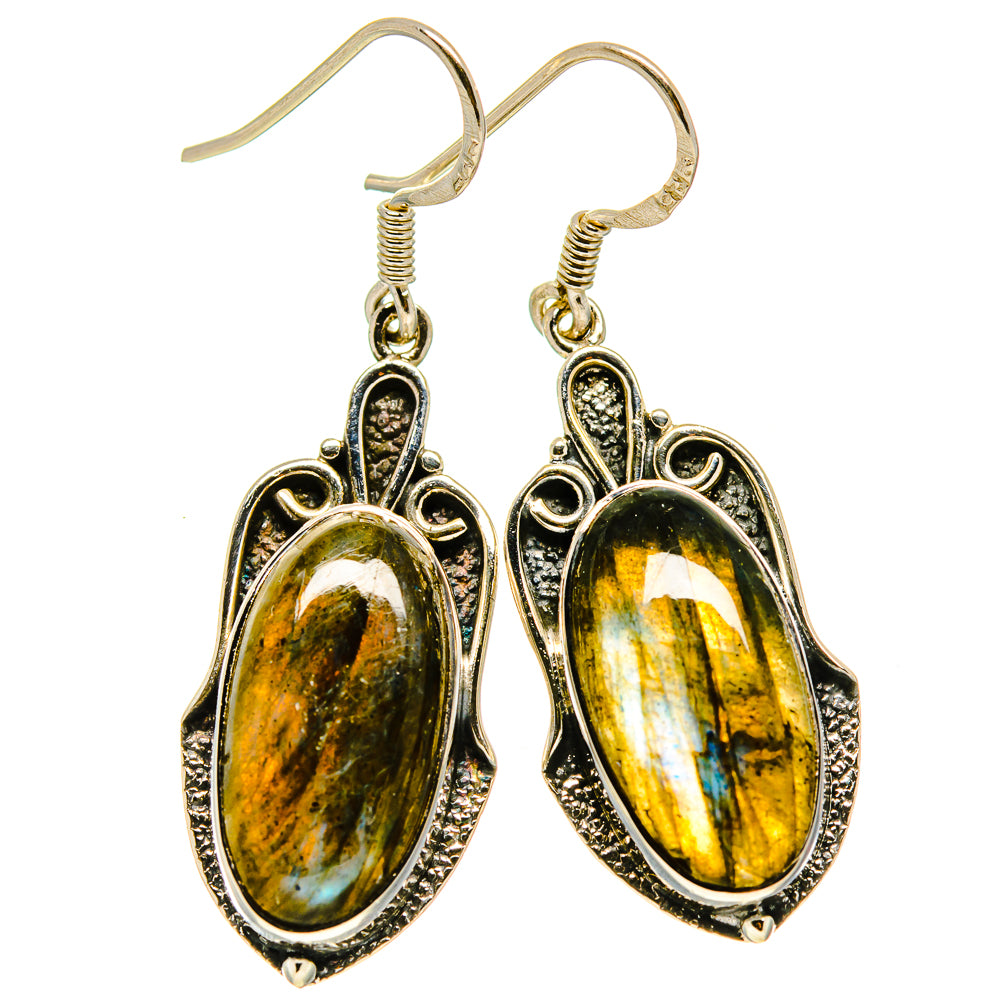 Labradorite Earrings handcrafted by Ana Silver Co - EARR414096