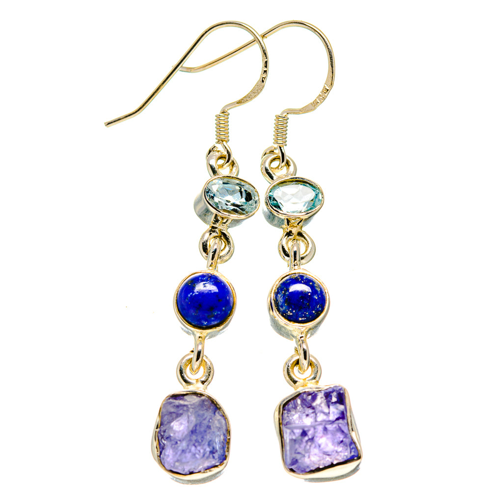 Tanzanite Earrings handcrafted by Ana Silver Co - EARR414108