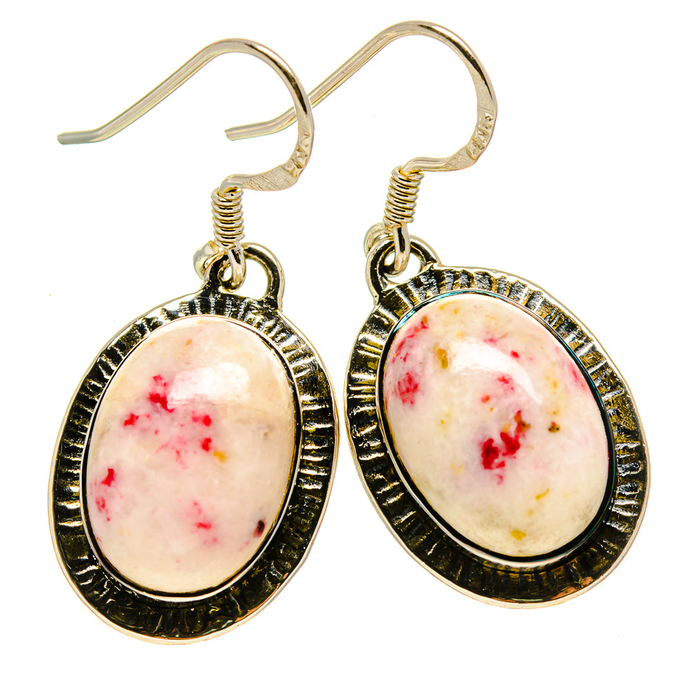Thulite Earrings handcrafted by Ana Silver Co - EARR414145