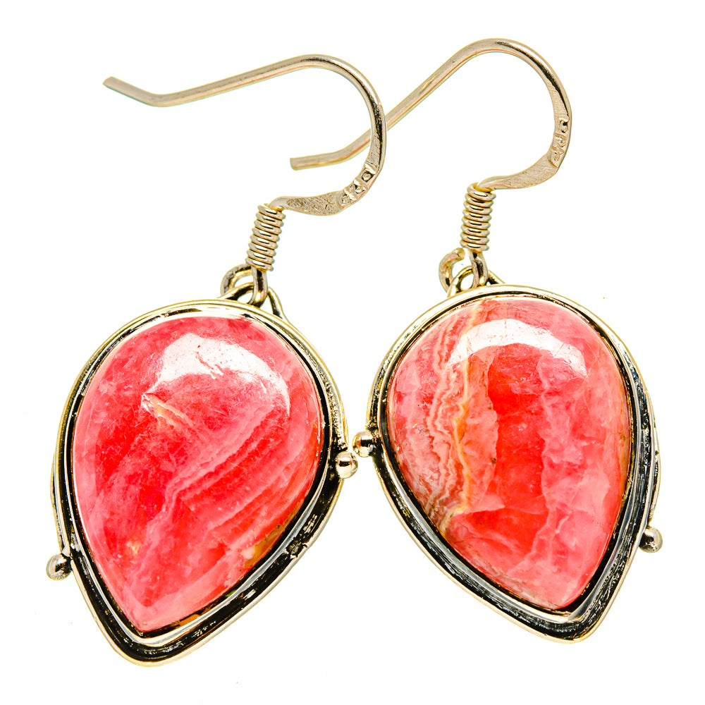 Rhodochrosite Earrings handcrafted by Ana Silver Co - EARR414173
