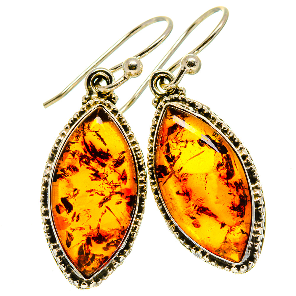 Baltic Amber Earrings handcrafted by Ana Silver Co - EARR414176