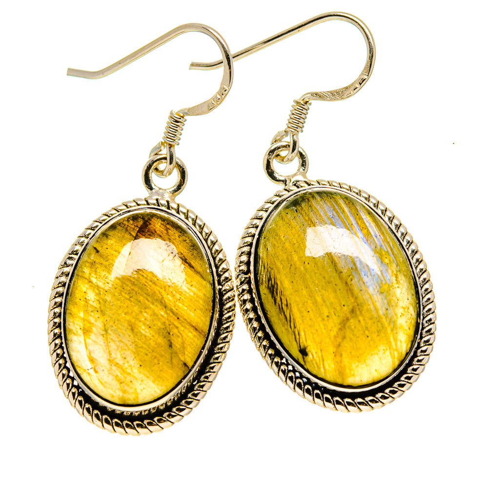 Labradorite Earrings handcrafted by Ana Silver Co - EARR414186