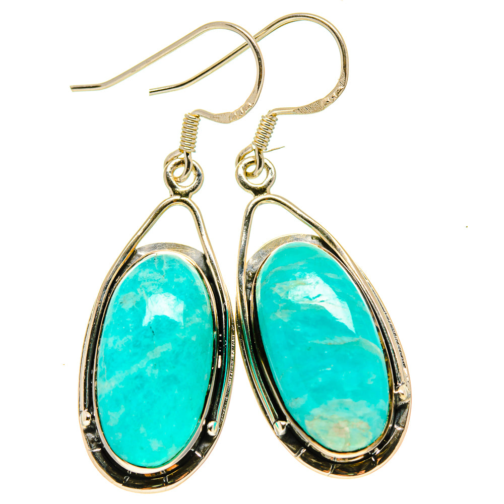 Amazonite Earrings handcrafted by Ana Silver Co - EARR414193