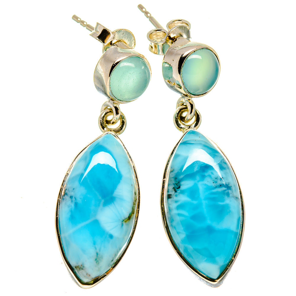 Larimar Earrings handcrafted by Ana Silver Co - EARR414267