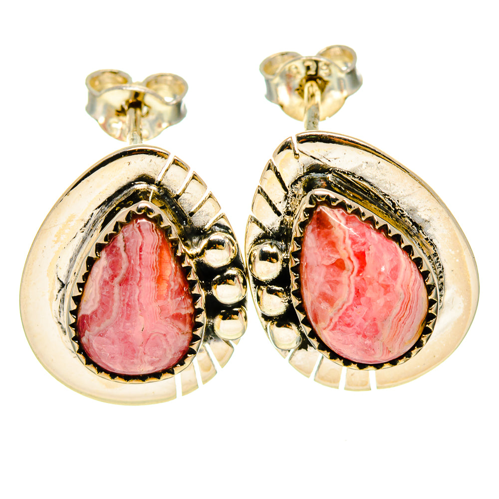 Rhodochrosite Earrings handcrafted by Ana Silver Co - EARR414268