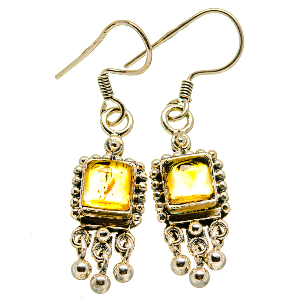 Citrine Earrings handcrafted by Ana Silver Co - EARR414304