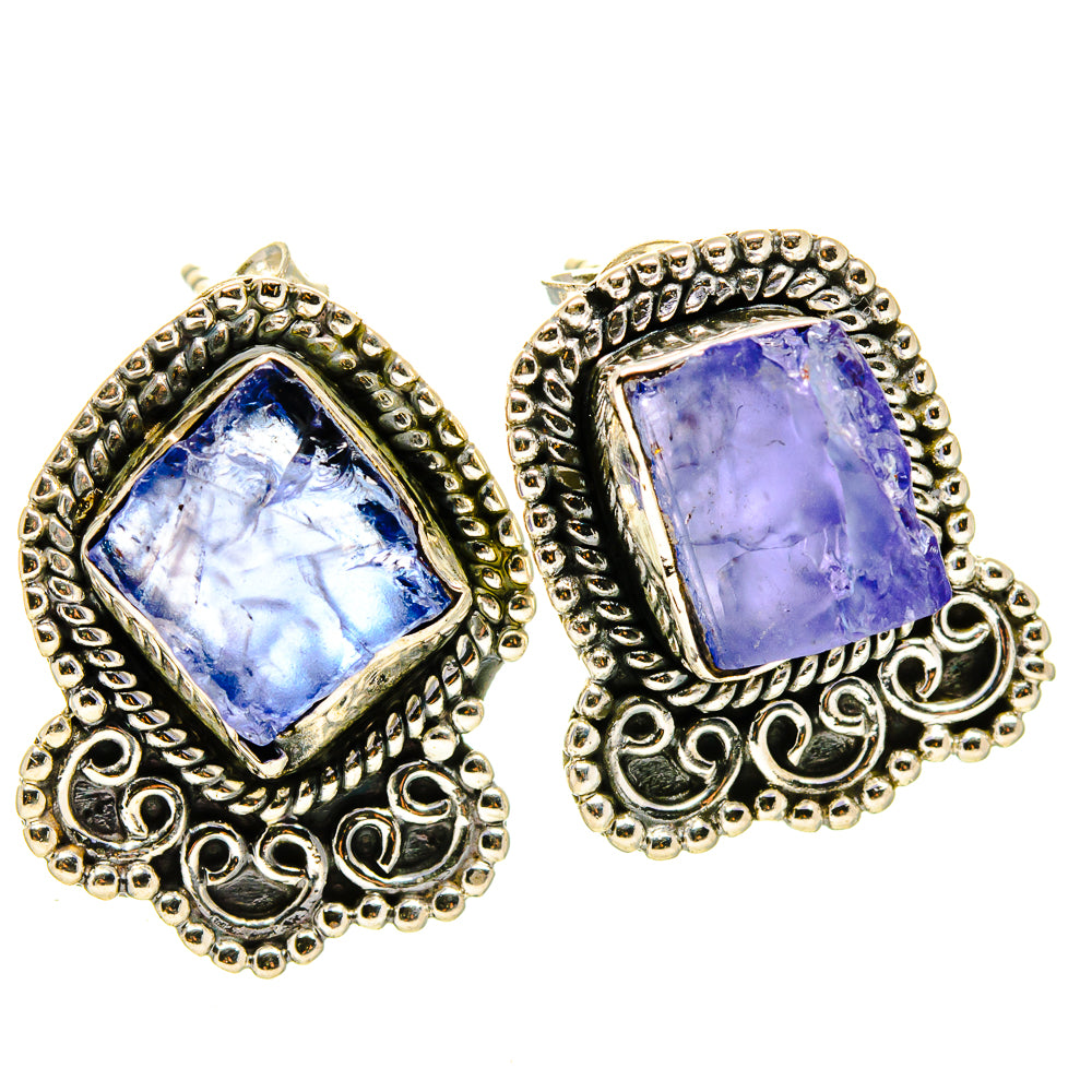 Tanzanite Earrings handcrafted by Ana Silver Co - EARR414375