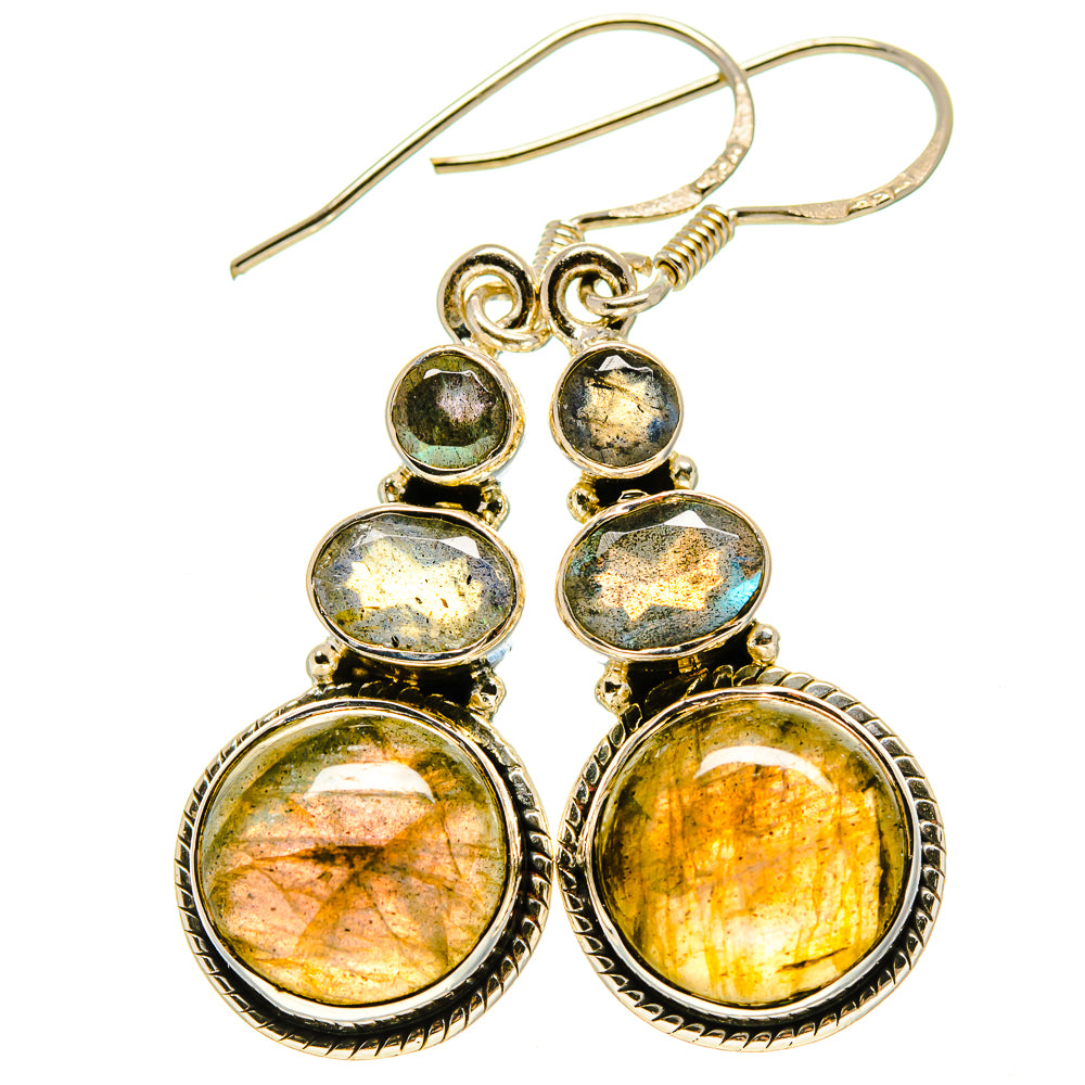 Labradorite Earrings handcrafted by Ana Silver Co - EARR414407
