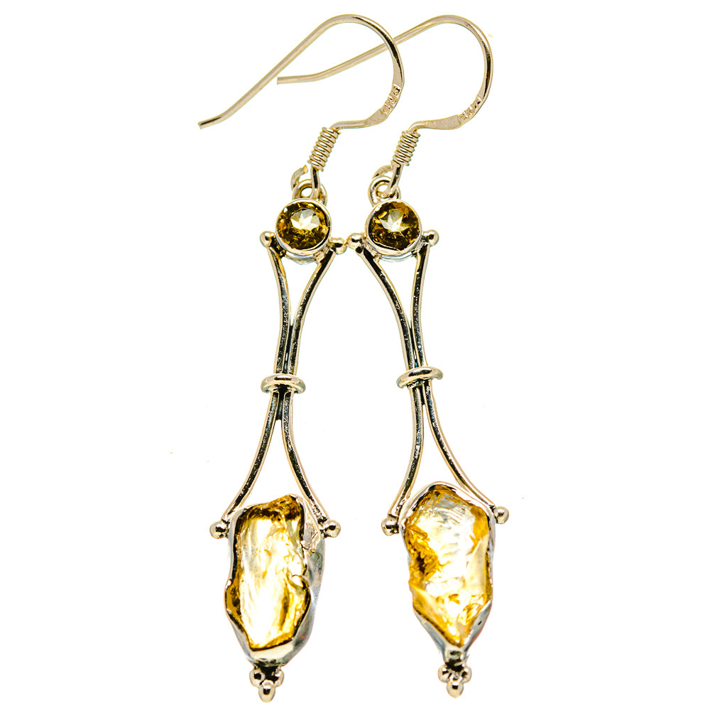 Citrine Earrings handcrafted by Ana Silver Co - EARR414423
