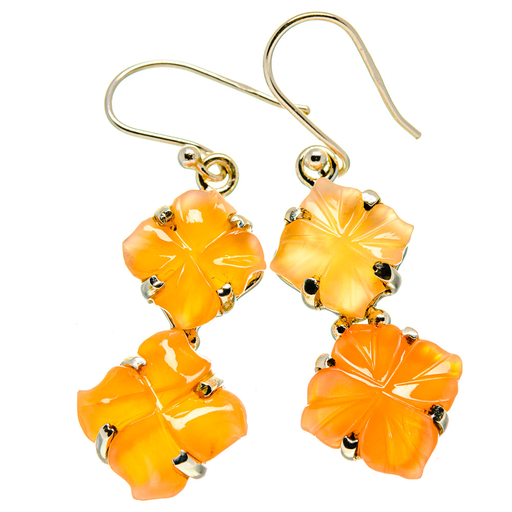 Carnelian Earrings handcrafted by Ana Silver Co - EARR414432