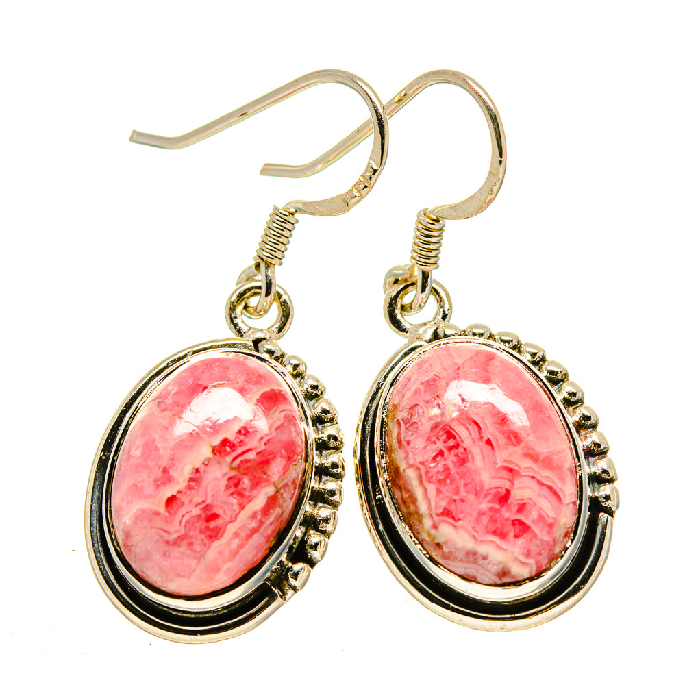 Rhodochrosite Earrings handcrafted by Ana Silver Co - EARR414465